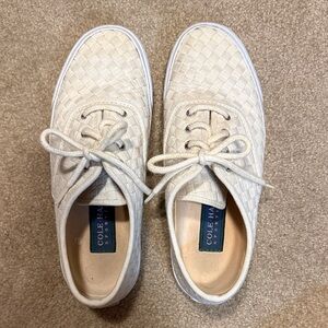 Cole Haan Women's Ivory Woven Sneakers
